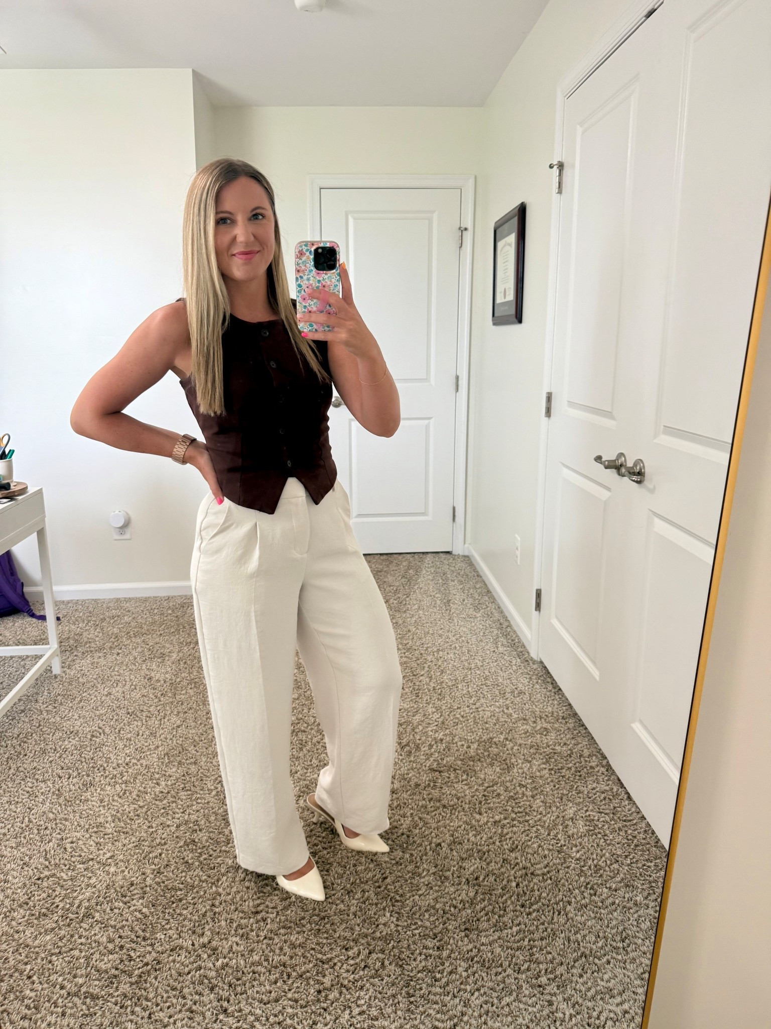 Target work wear. Wearing an XS in the vest and a 2 short in the pants  


#LTKWorkwear #LTKPetite #LTKFindsUnder50