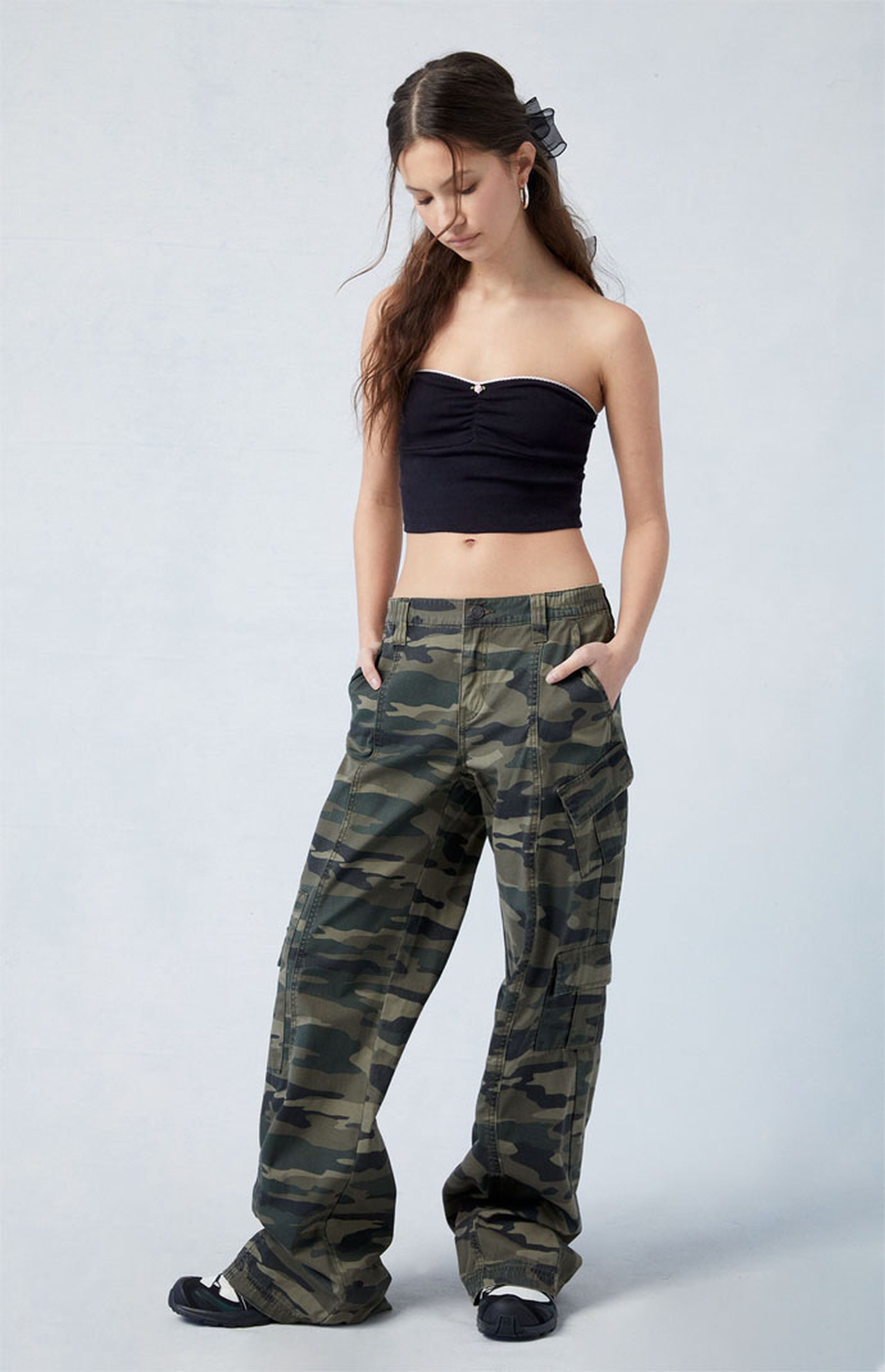 PacSun Camouflage Lightweight Low Rise Baggy Pants | PacSun