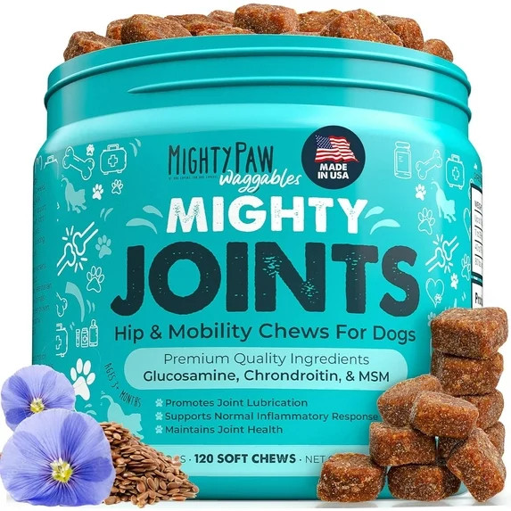 Mighty Paw Hip & Joint Supplement Chews for Dog, 120 Count | Walmart (US)