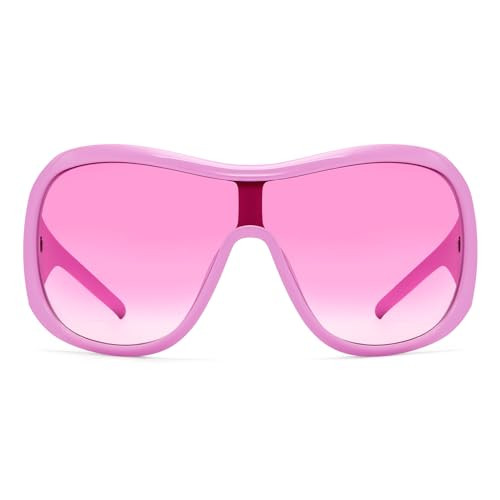 Rimless Y2K Sunglasses for Women Men,Trendy Shield Wrap Around Sunglasses Oversized Fashion Clear Frameless Sun Glasses
$15.99
 | Amazon (US)