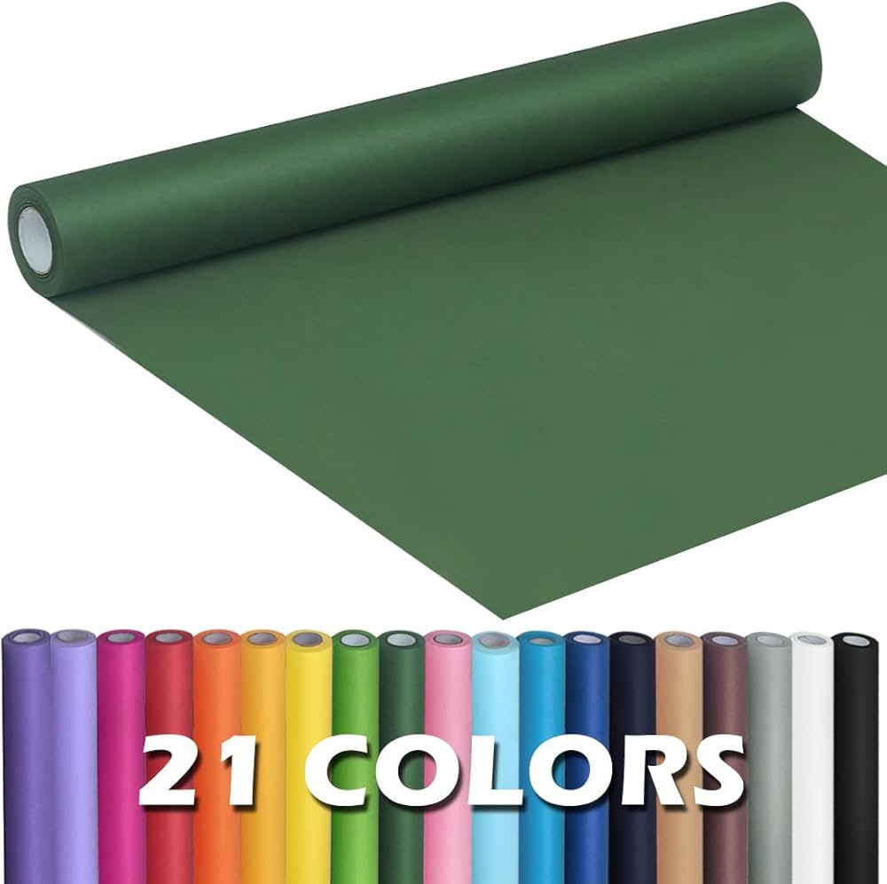 PerkHomy Dark Green Kraft Paper Roll 17.5" x 960" (80') for Gift Wrapping Bouquet Flower Kids Art... | Amazon (US)