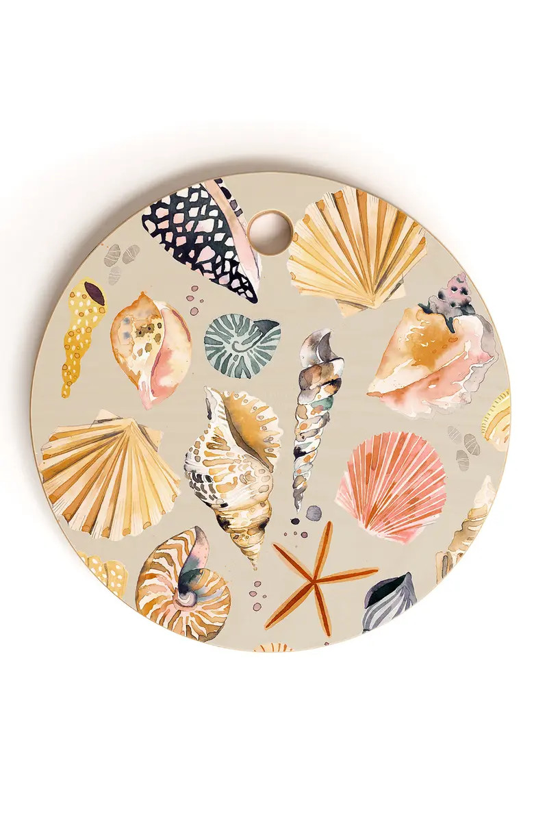 Deny Designs Sea Shells Sand Cutting Board | Nordstrom | Nordstrom