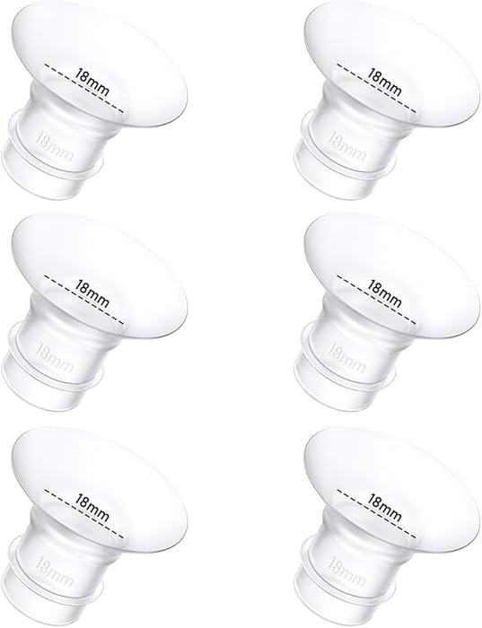 6Pcs Breast Pump Flange Insert 18mm Compatible with Momcozy/Spectra/Medela/eufy/Elvie/Lansinoh/Pa... | Amazon (US)