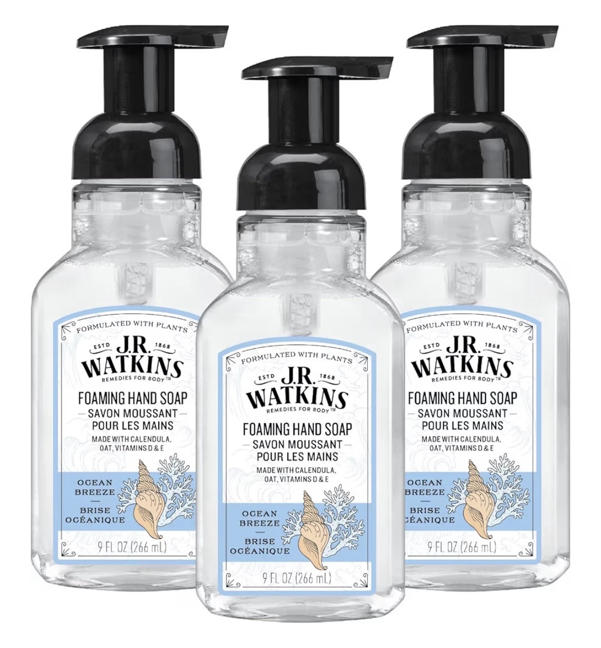 JR Watkins Foam Soap is a favorite in my house since it’s made with all natural ingredients and smells so good!! Amazon has 3 packs of the Ocean Breeze 🌊 scents for only $10.44 today, which is an excellent price, as these normally retail for at least $4.99 each! Will go fast at this price - such a lovely, fresh scent for the new year. 

#LTKSaleAlert #LTKBeauty #LTKHome