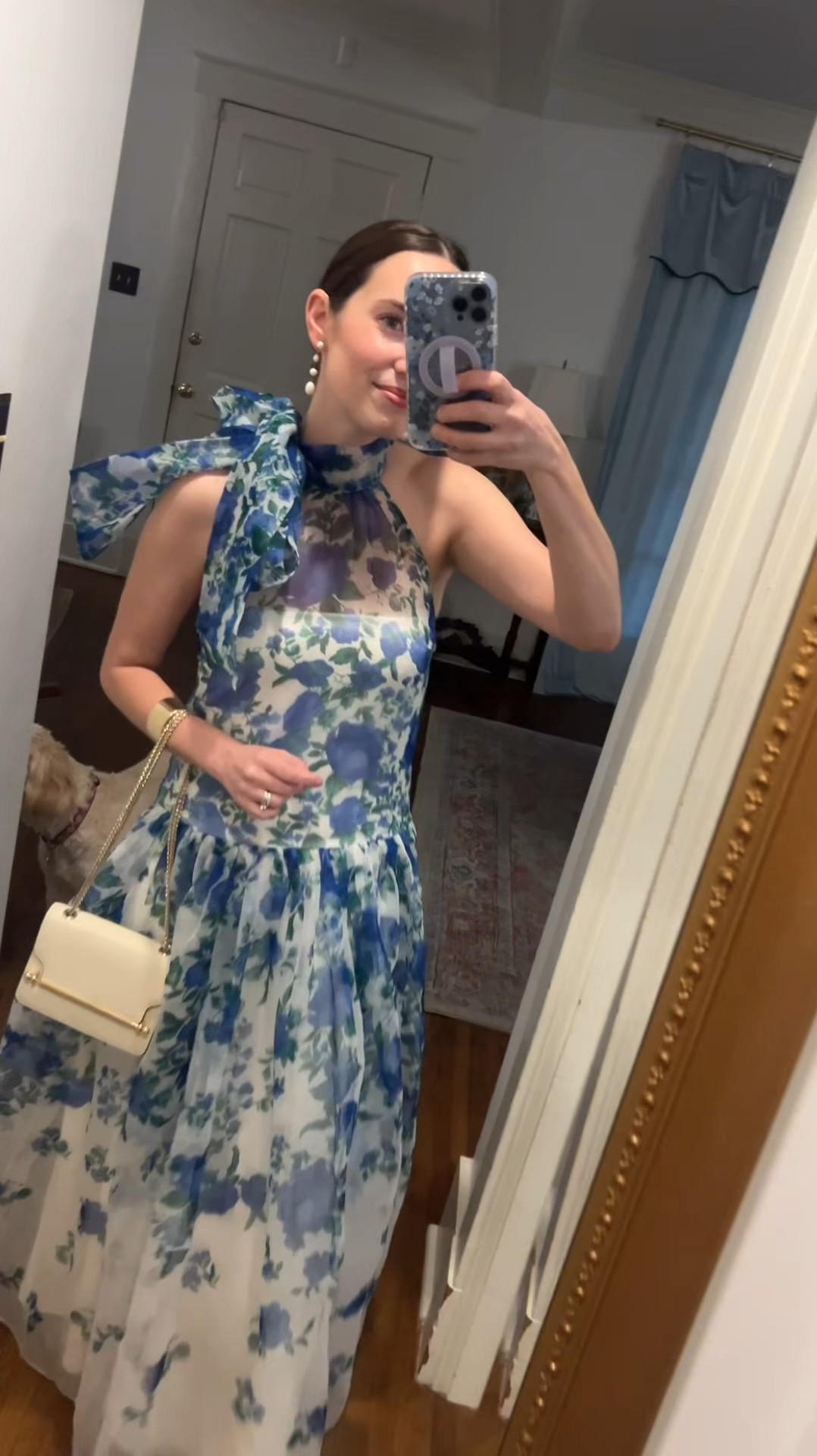 Summer Black Tie / wedding dress /
Blue floral maxi dress, blue and white dress / Anthropologie BHLDN Kendall high neck dress 

#LTKWedding #LTKStyleTip #LTKSeasonal