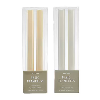 2-Pack Basic Taper LED Candle Collection | JCPenney