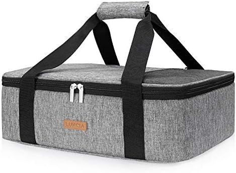 LUNCIA Insulated Casserole Carrier for Hot or Cold Food, Lasagna Lugger Tote for Potluck Parties/Pic | Amazon (US)