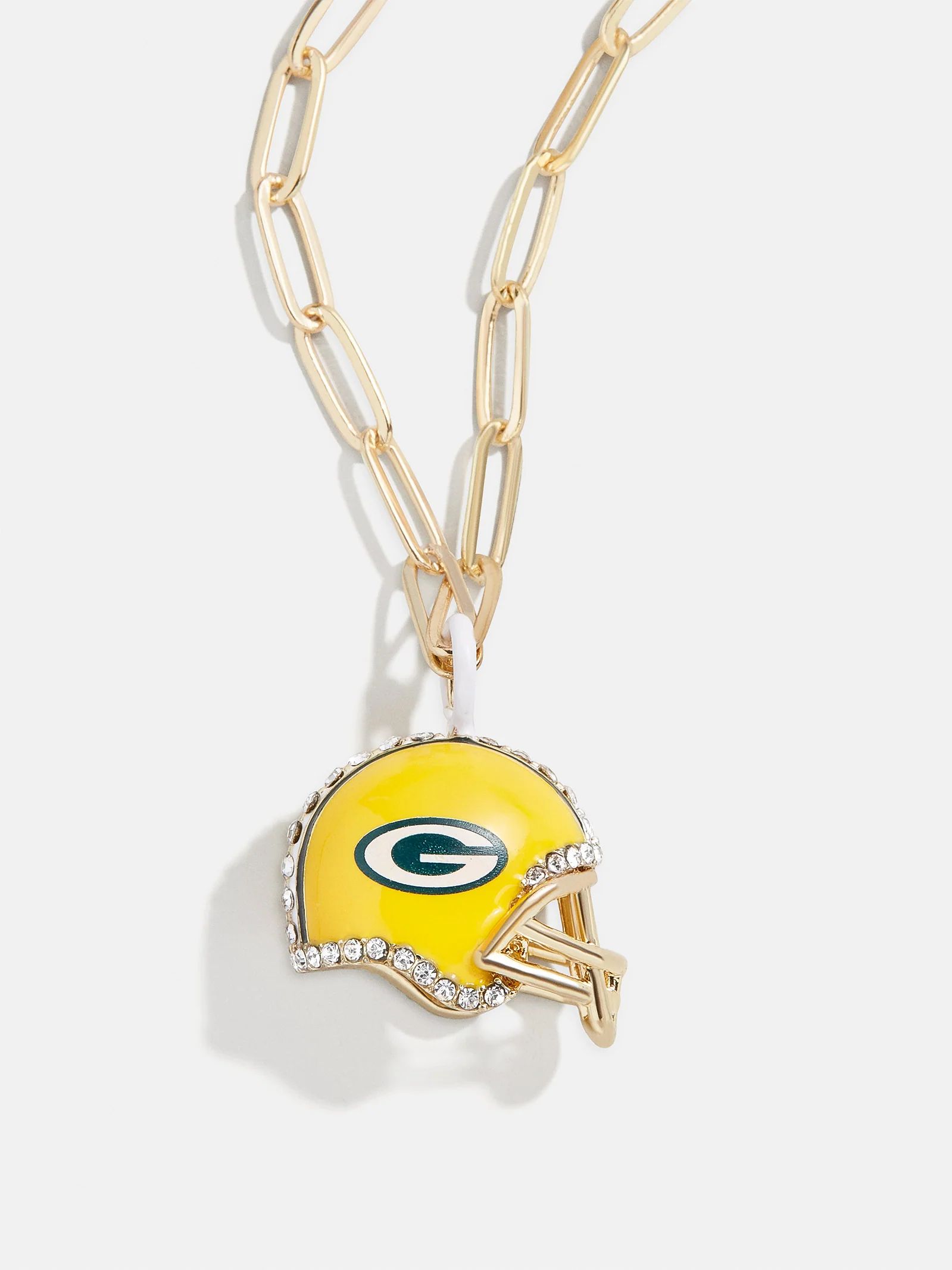 NFL Helmet Charm Necklace - Green Bay Packers | BaubleBar (US)