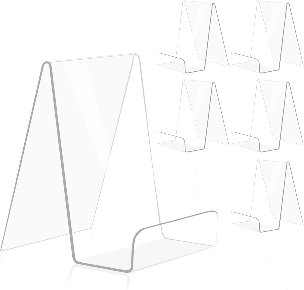 trophable 6 Pack Acrylic Book Stand Clear Book Display Easel Holder for Displaying Tablets Newspa... | Amazon (CA)