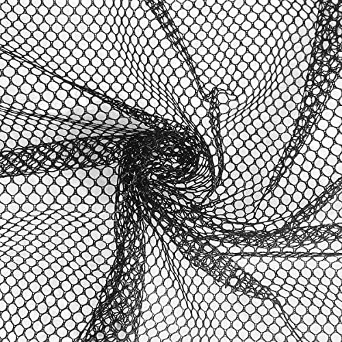 29.5 X 59 Inch Black Hexagonal Mesh Fabric Slightly Stretchy for Backpack Pocket and Straps, Laundry | Amazon (US)