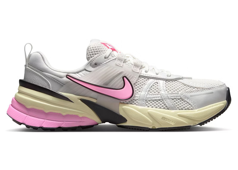 Nike V2K Run White Grey Pink Spell (Women's) Sneakers in Summit White/Vast Grey/Alabaster | StockX