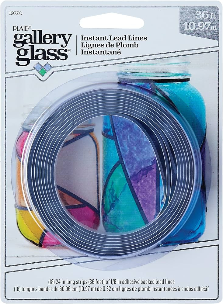 Gallery Glass Instant Lead Lines, 18 Strips 24" x 1/8", | Amazon (US)