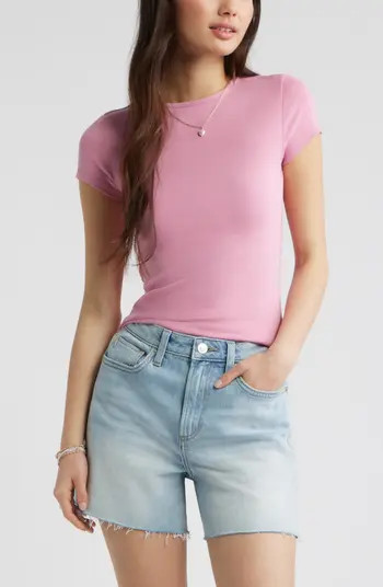 Stretch Cotton Blend Crewneck T-Shirt | Nordstrom