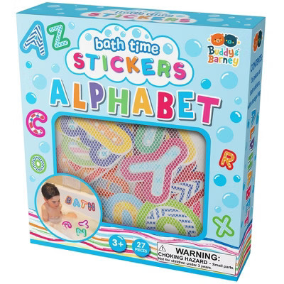 Buddy & Barney: Bath Time Stickers, Alphabet, 26 Foam A–Z Letter Pieces, Kids 3+ | Target