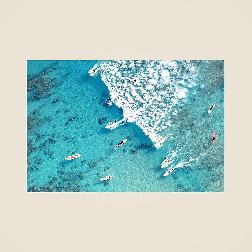 Gray Malin surfing Waikiki | J. Crew US