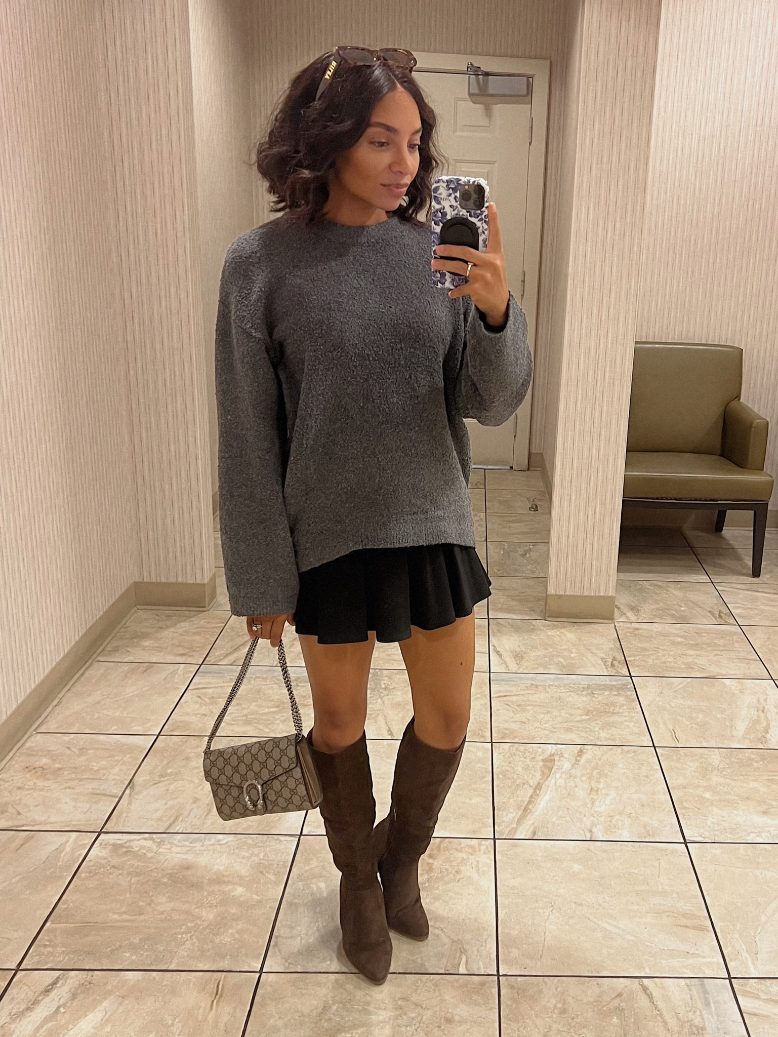 Fall szn outfit🐻🤎

Size XS in sweater & skirt
Size 7 in Boots

#LTKSeasonal #LTKFindsUnder100 #LTKStyleTip