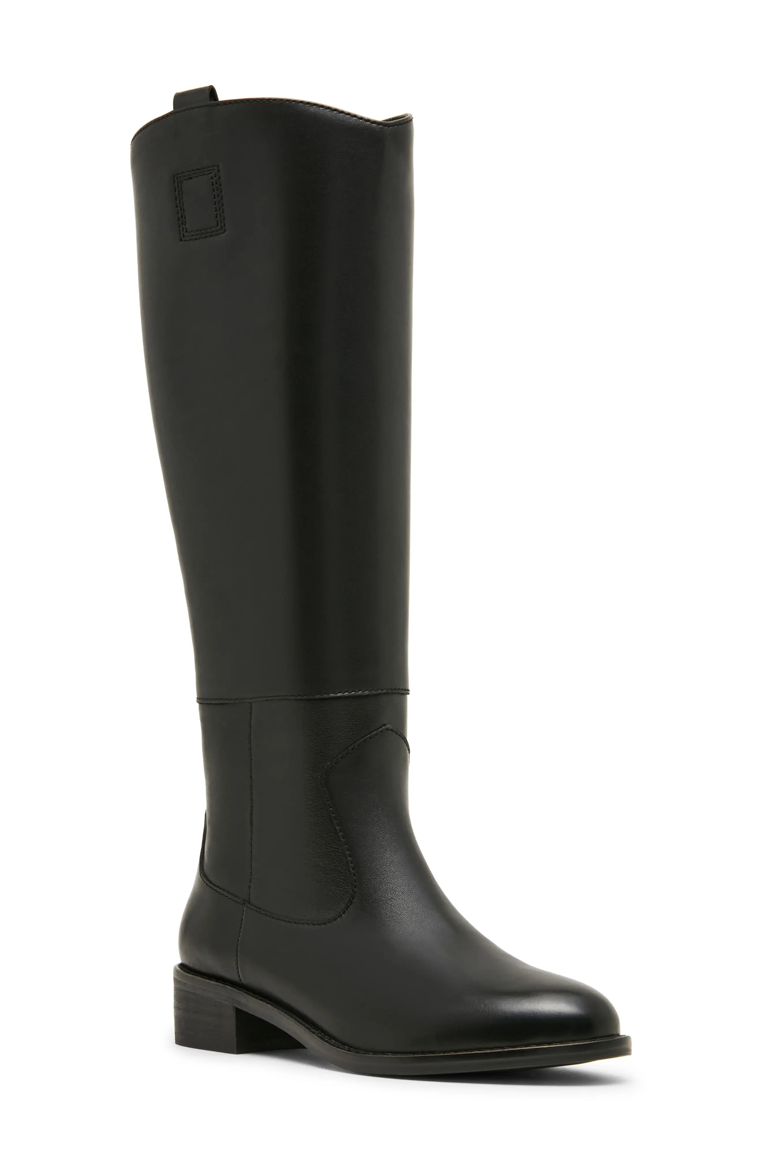 Blondo Carolena Waterproof Knee High Boot in Black Leather at Nordstrom, Size 10 | Nordstrom