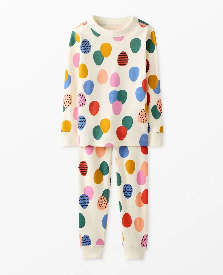 Easter Print Long John Pajama Set | Hanna Andersson
