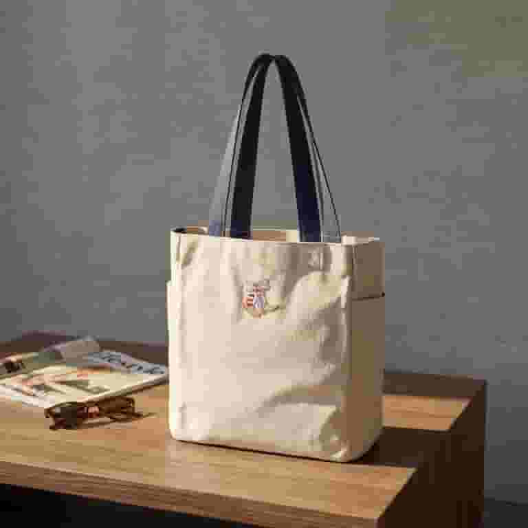 Embroidered Canvas Tote Bag with Cowboy Boots Design - Reusable Grocery Shopping Bag with Side Po... | Walmart (US)