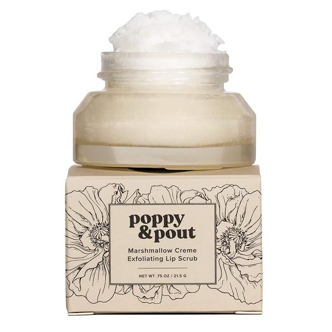 Poppy & Pout 100% Natural Lip Scrub, Exfoliating Lip Treatment, In Hand-filled Recyclable Glass J... | Amazon (US)