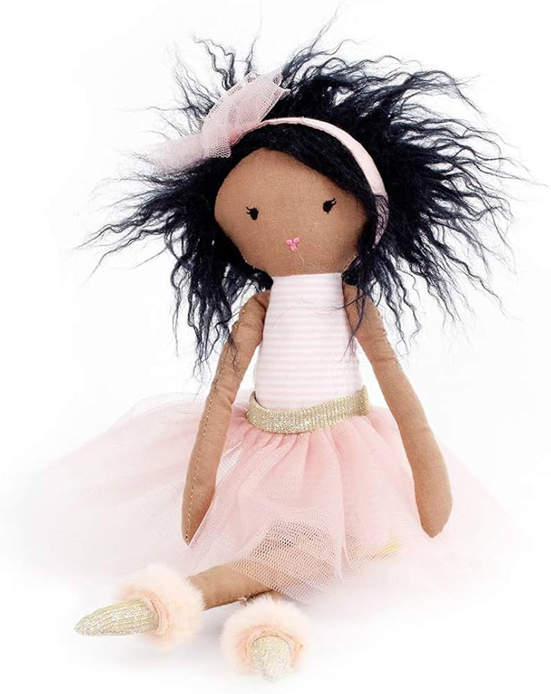 Mon Ami Pink Ballerina African American Designer Doll, Soft & Cuddly Plush Doll, Well Built Stuff... | Amazon (US)