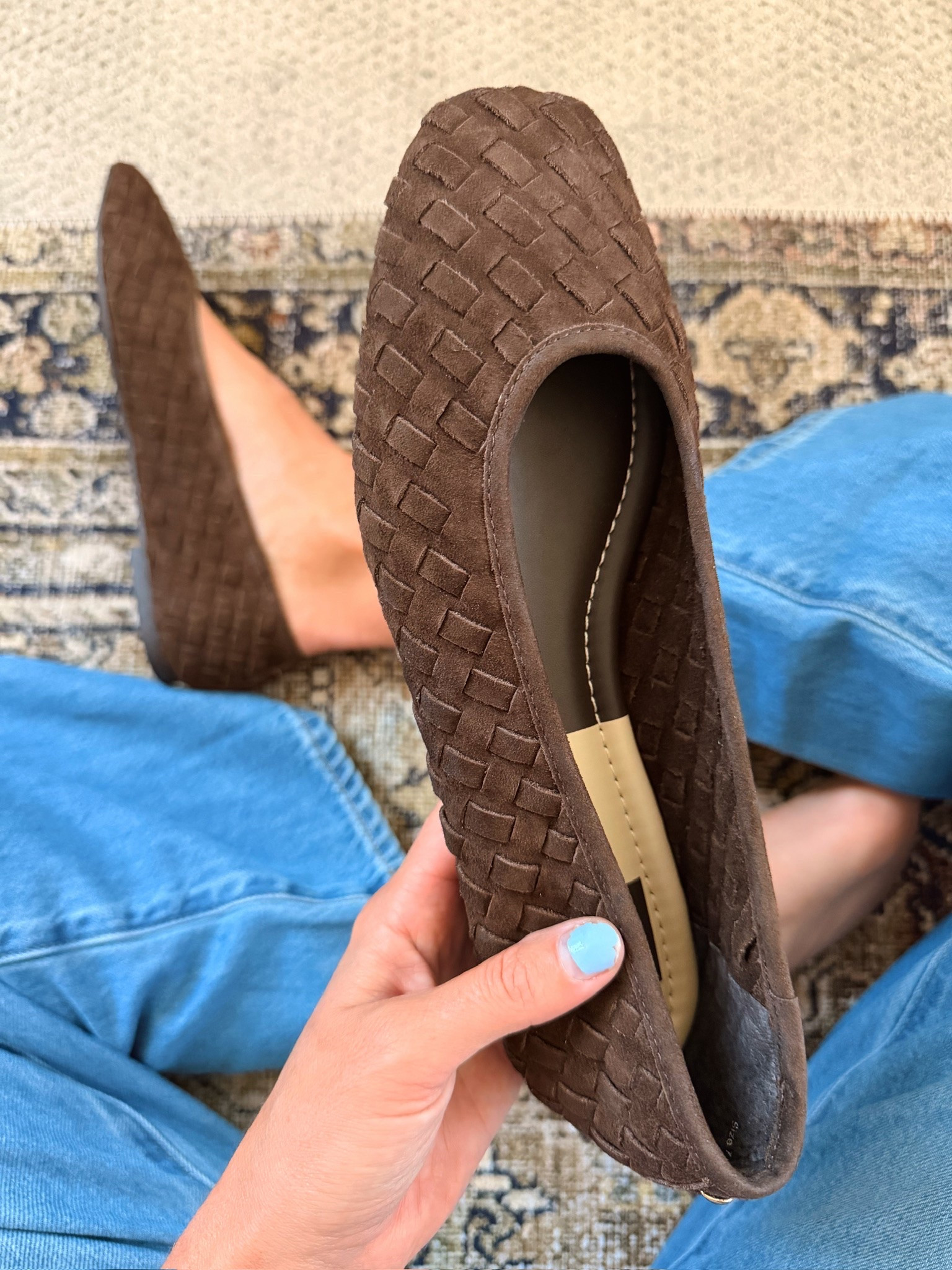 I cannot get over these comfortable ballet flats! They are currently on sale for under $100 and you will wear these all season long!! Sold out in this dark brown but other colors Available!!! Nsale ￼

#LTKootd #LTKgrwm #LTKSaleAlert
