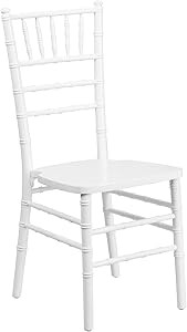 Flash Furniture HERCULES Series White Wood Chiavari Chair | Amazon (US)