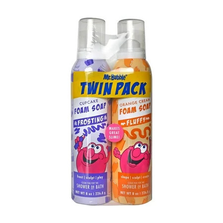 Mr. Bubble Foam Soap Twin Pack, Rotating Colors and Scents, 16 oz. | Walmart (US)
