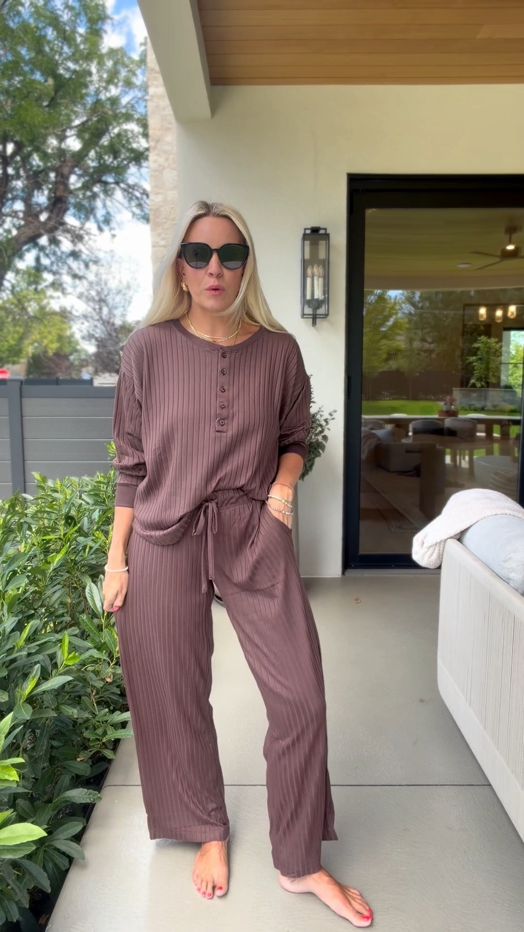 Here is the full ribbed brown set!

#LTKootd #LTKgrwm #LTKmomlife