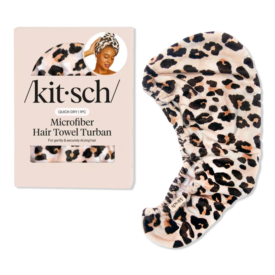 Leopard Microfiber Hair Towel | Ulta