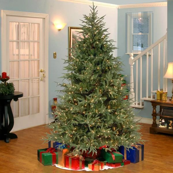 Frasier Grande 90" Extra Full Green Realistic Artificial Christmas Tree with 1000 Lights | Wayfair North America