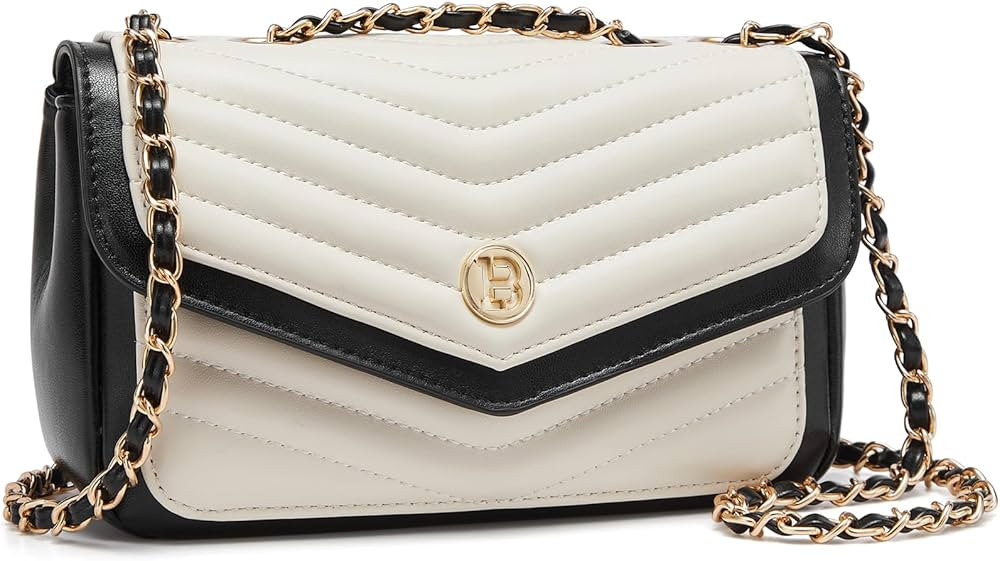 BOSTANTEN Crossbody Purses for Women Multi Pocket Quilted Cross Body Bag Leather Shoulder Handbag... | Amazon (US)