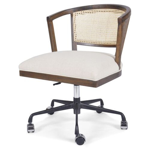 Aimee Cane Desk Chair, Vintage Sienna | One Kings Lane