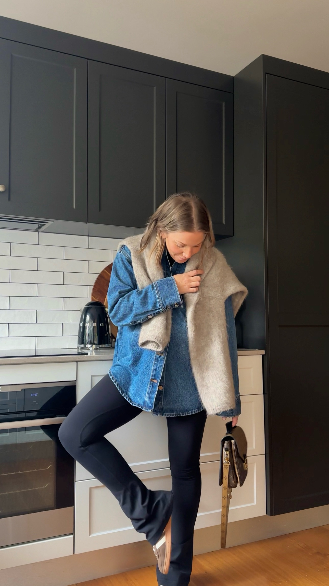 It’s amazing how many layers you can fit under a denim shacket on a cold day! This outfit also featuring my new Lululemon mini flares which I am loving x

#LTKautumn #LTKaustralia