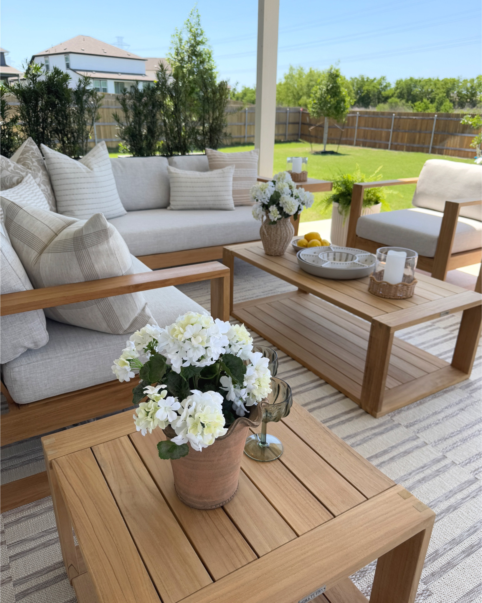 Patio season is approaching! ☀️🌿 Sharing all the best outdoor refresh finds including my favorite outdoor rug 💛

Timeless seating, classic stripes, cozy lighting & pieces that make your space feel resort-ready without leaving home.

Wayfair patio, outdoor furniture sale, patio refresh, outdoor sofa, patio chairs, striped outdoor rug, scalloped umbrella, fire pit table, outdoor lanterns, exterior lighting, porch decor, neutral outdoor, backyard update, spring patio, outdoor living, modern classic patio, deck styling, patio makeover, entertaining outside, warm weather setup#LTKSpringSale 

#LTKSeasonal #LTKdayinmylife #LTKHome