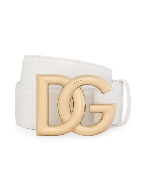DG Logo Leather Belt | Saks Fifth Avenue