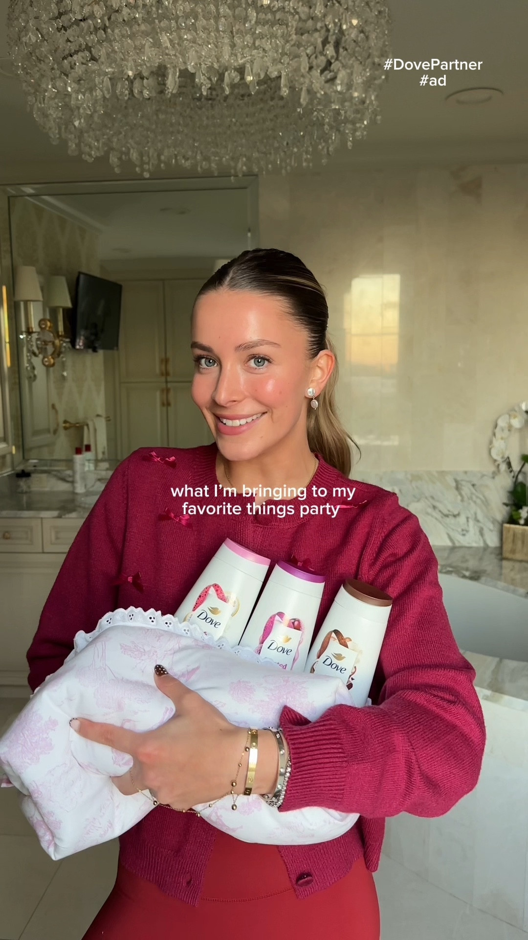 #DovePartner #AD There’s nothing I love more than a “favorite things” party !! 🫶🏼 Except for maybe a good holiday scent and these new @dove Holiday Treats body washes & scrubs are to die for!! ✨🍫 

Perfect for a little holiday gift or to just spice up your shower routine this holiday season! Which scent are you choosing?? 

@target #Dove #DoveHolidayTreats #TargetPartner #Target @shop.ltk #liketkit 

#LTKHoliday #LTKselfcare #LTKGiftGuide