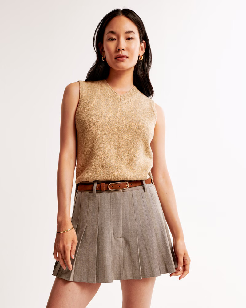 Women's Pleated Mini Skort | Women's Bottoms | Abercrombie.com | Abercrombie & Fitch (US)