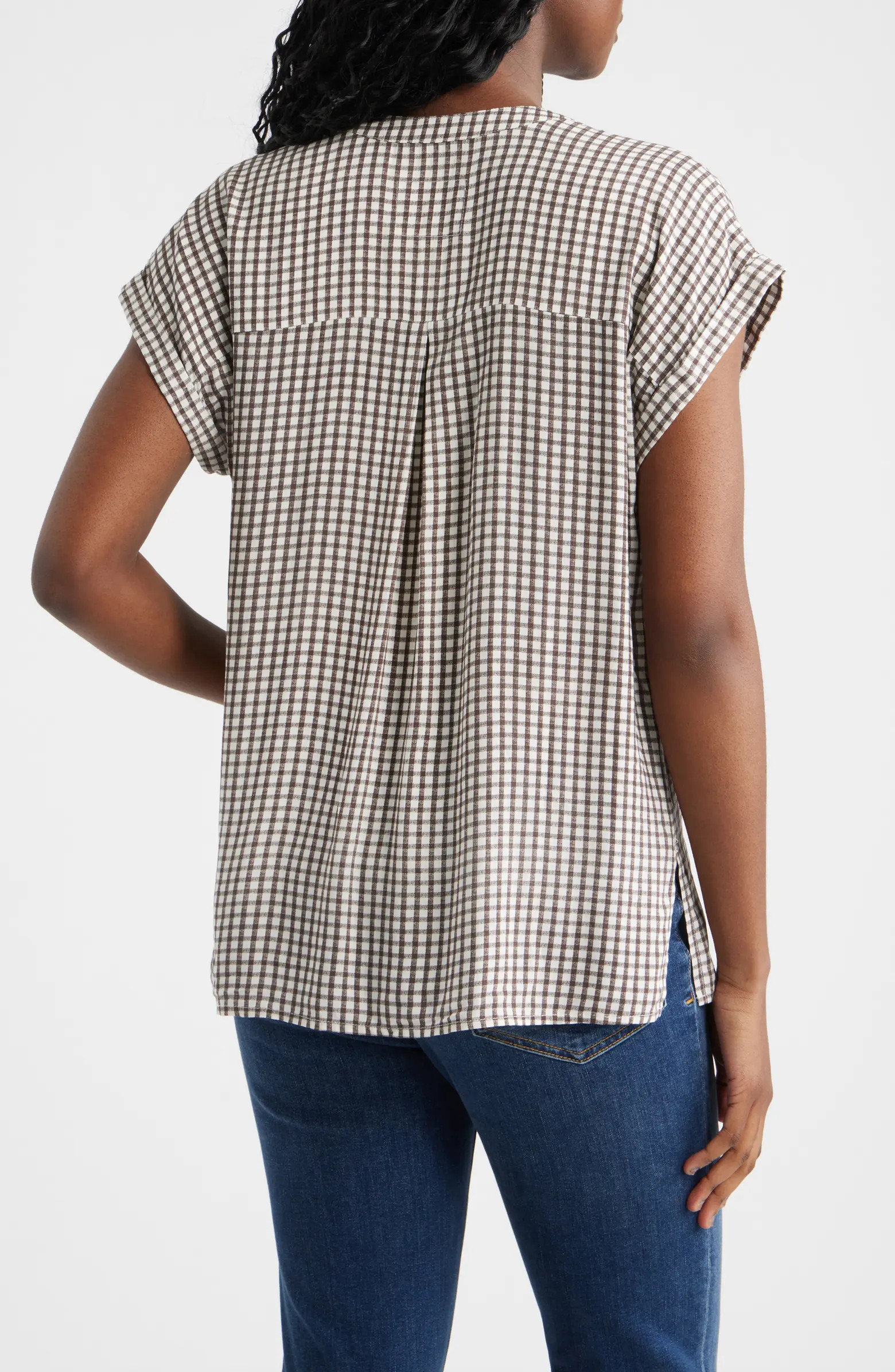Mel Patch Pocket Gingham Button-Up Shirt | Nordstrom