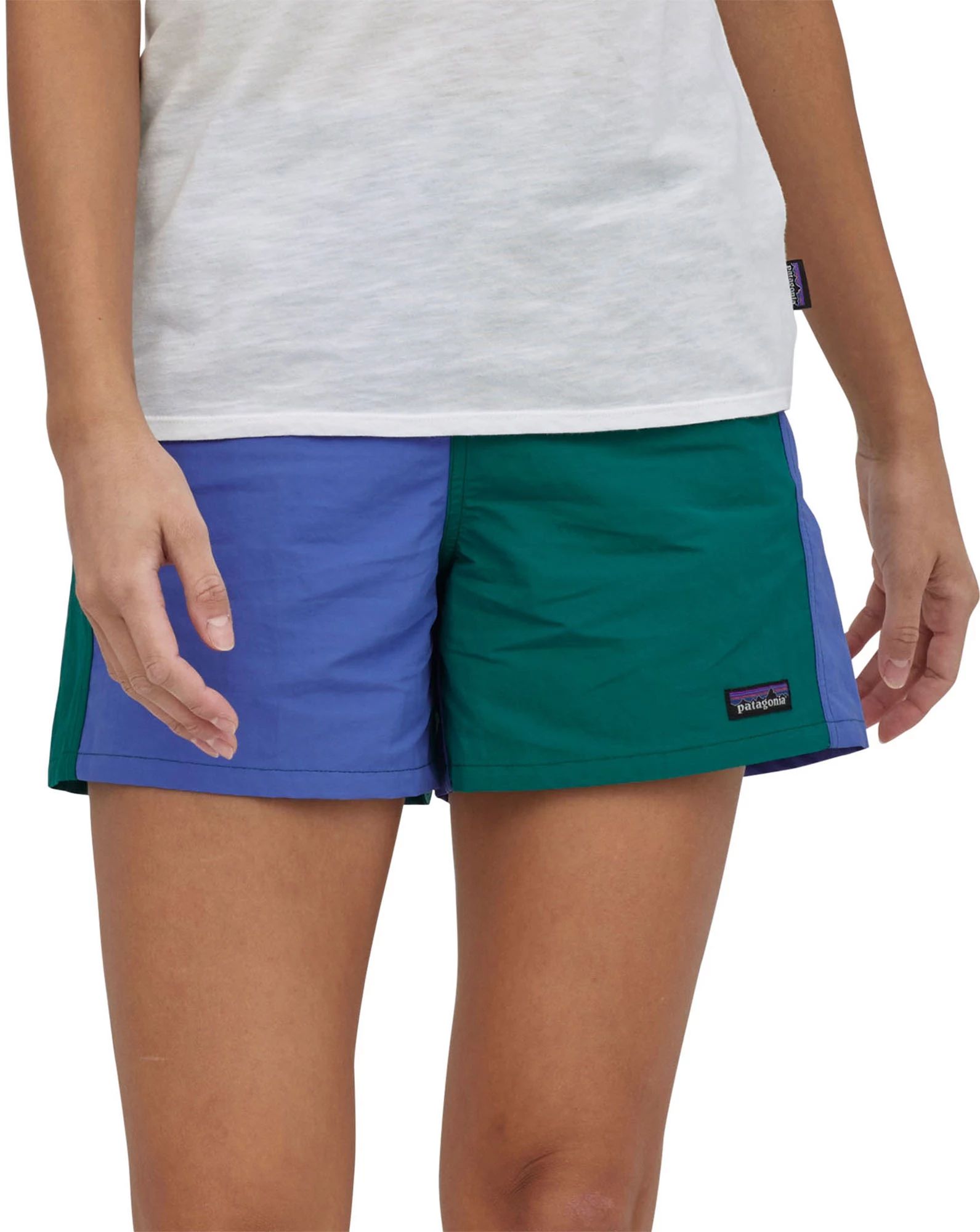 Patagonia Women's 5” Baggies Shorts, Medium, Harlequin/Borealis Green | Dick's Sporting Goods