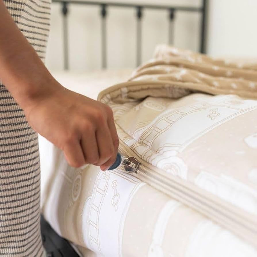 Beddy's Trucks Theme Boys Durable Zipper Bedding for Kids, Bed in a Bag, Tan Sheets & Comforter w... | Amazon (US)