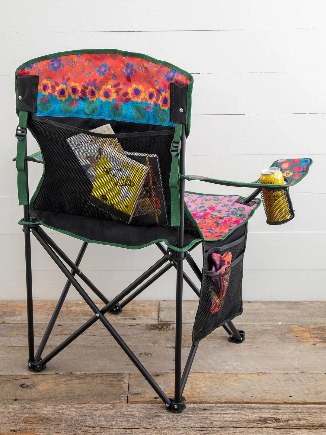 Happy Camp Chair - Folk Floral Border | Natural Life