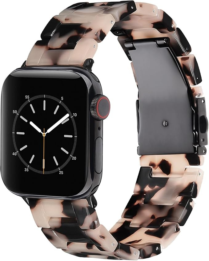 V-MORO Resin Bands Compatible with Apple Watch 42/40/41/38mm Series 11/10/9/8/7 Fashion Lightweig... | Amazon (US)