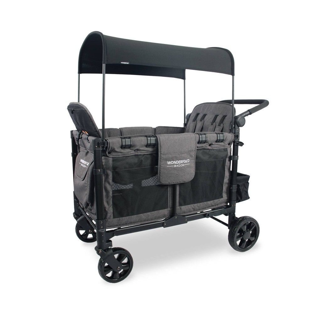 WONDERFOLD W4 Elite Quad Folding Stroller Wagon - Gray | Target