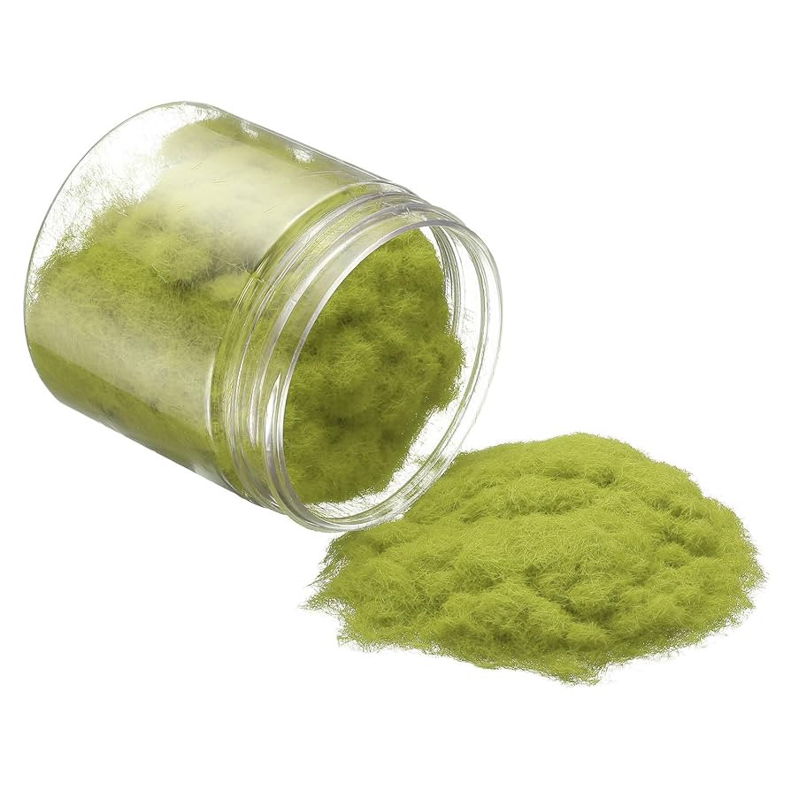 Model Grass Terrain Powder, 185ml Capacity, Fake Miniature Flower Grass Tree 5mm Nylon Light Gree... | Amazon (US)