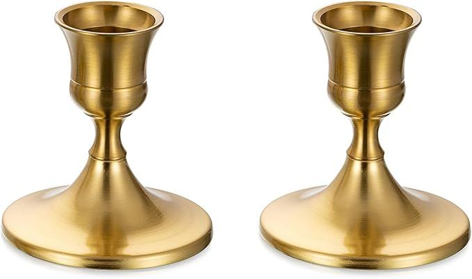 Sziqiqi Gold Candlestick Candle Holders - Decorative Candle Holders for Candlesticks Taper Candle... | Amazon (US)