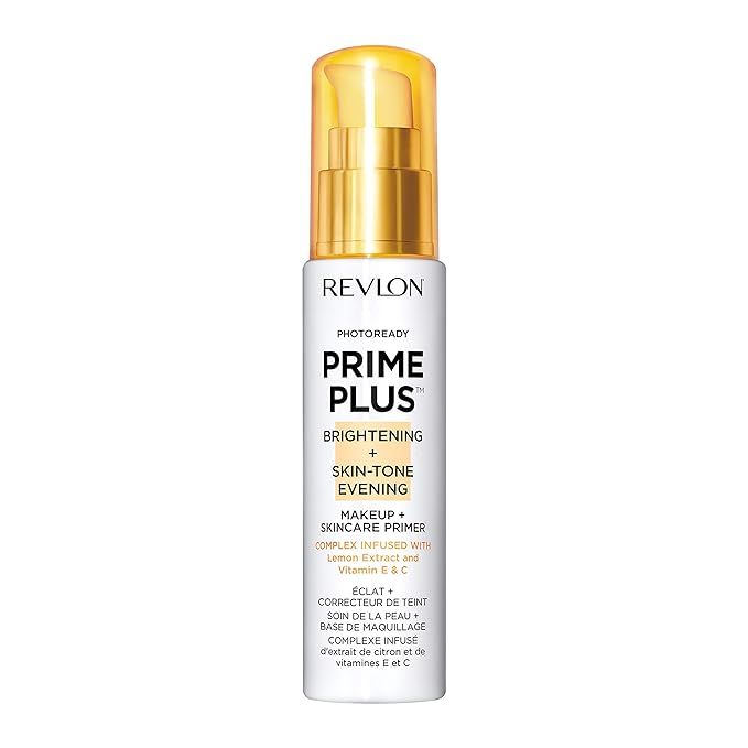 Revlon Prime Plus Brightening and Skin-Tone Evening Makeup + Skincare Primer, Revitalizing Comple... | Amazon (US)