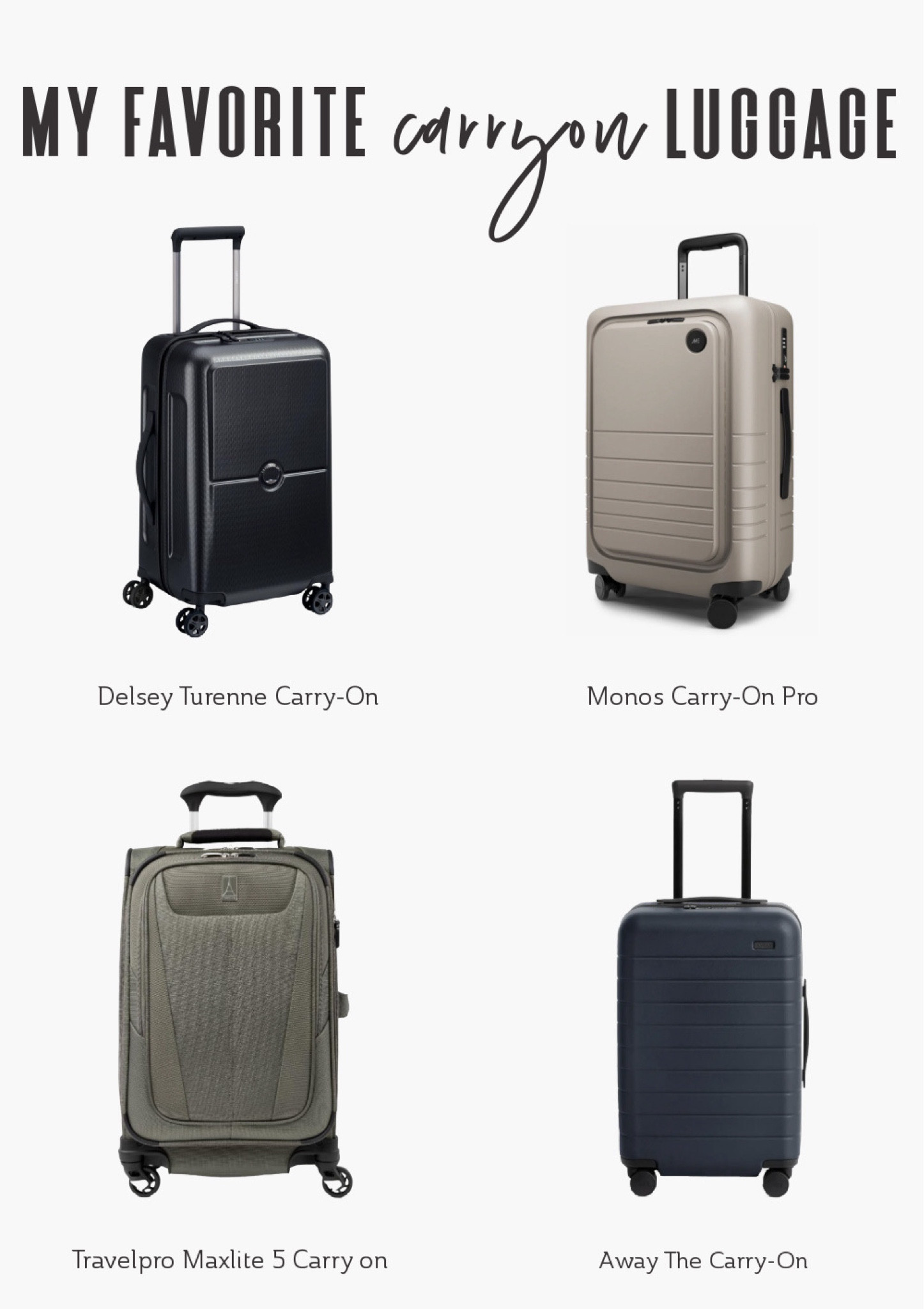 My favorite suitcases when traveling carry-on! 

#LTKTravel #LTKItBag