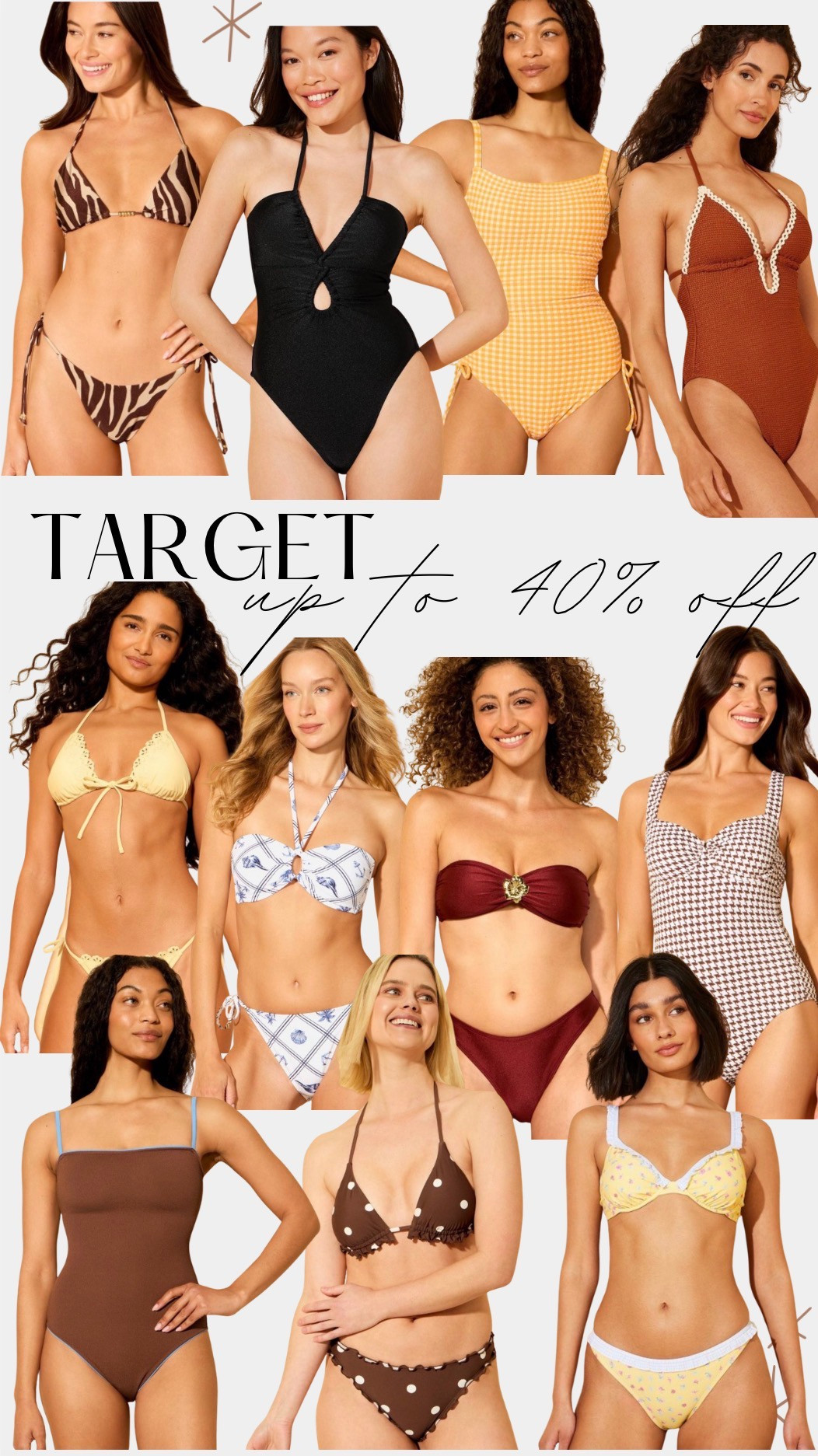 target swim up to 40% off 

 #LTKootd #LTKSeasonal #LTKSaleAlert