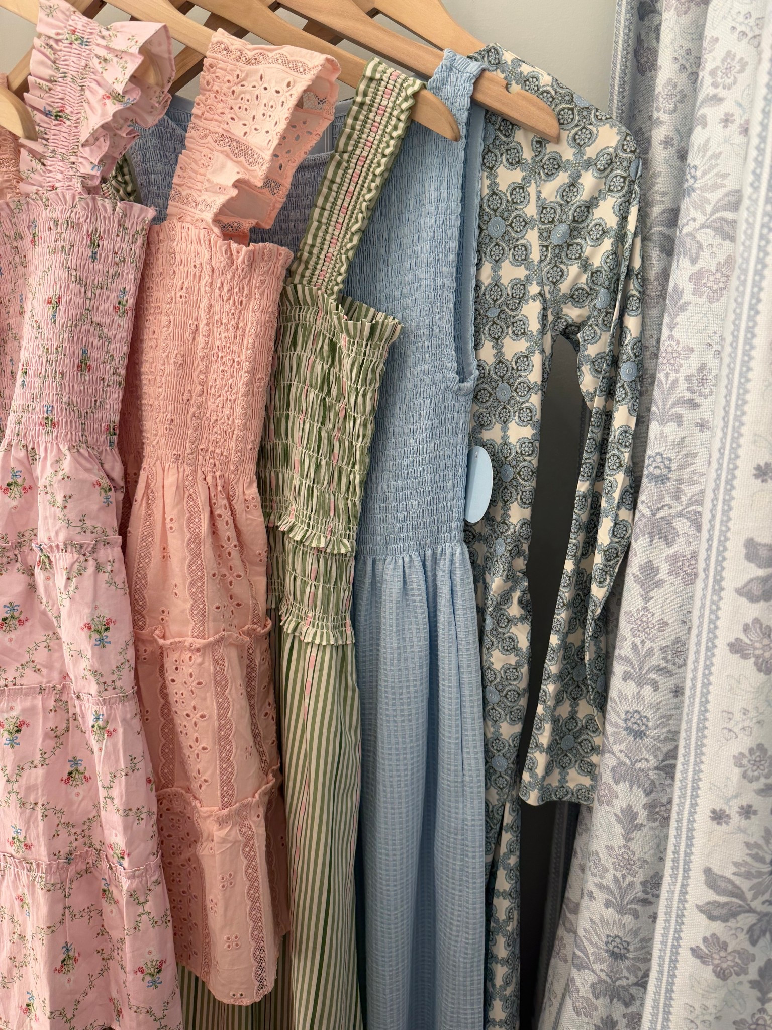 A peek at what we tried on at Hill House! So many pretty pieces for spring! 
